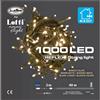 LOTTI Luci di Natale Lotti - Catena 1000 Led Bianco Caldo - Filo Verde da 40 metri