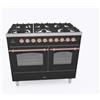 Ilve PRONTA CONSEGNA - Ilve Cucina PD10N da incasso Nostalgie PD106NE3 doppio forno e piano cottura 6 fuochi in grafite mat-rame da 100 cm