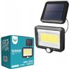 FOREVER FLS-06 lampada solare a LED per esterni con sensore PIR di movimento e crepuscolare/pannello solare con montaggio indipendente/tre modalità di illuminazione
