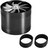 Qiilu Auto Turbocompressori, 64mm Turbonatore di presa d'aria per auto Turbina a turbina singola Super Caricatore Gas Risparmio carburante Turbo (Nero)