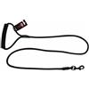PET NOVA Guinzaglio in nylon con impugnatura corda 120 cm / 0,8 cm nero