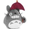 Close Up SEMIC Banpresto Il mio Vicino Peluche Personaggio Totoro con Ombrello Grigio, 100% Poliestere, Multicolore, 15 cm
