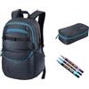 Nitro Future Hero Set con astuccio XL & POSCA Creative Marker, foschia, 35 l, Casual
