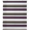 Decorblind | Tenda avvolgibile a doppio strato, notte e giorno, installazione a parete o a soffitto, misura 140 x 180 cm (larghezza x lunghezza), tessuto 137 x 175 - tricolore marrone-viola-bianco per