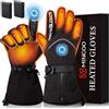 Mincoo Guanti Riscaldanti per Moto Unisex - Guanti Riscaldanti USB con Batteria 6000mAh, Impermeabili/Antivento, 3 Livelli di Regolazione della Temperatura, Ideali per lo Sci e la Bicicletta