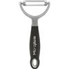Microplane Pelapatate Professionale a Y - Lama seghettata doppia in acciaio inox ultra affilata | Ideale per frutta e verdura | Design ergonomico e maneggevole