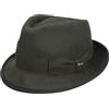 LIPODO The Classic Cappello Trilby Feltro di Lana Unicolore Fascia Decorativa Made in Italy Unisex Estate Inverno
