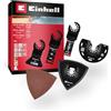Einhell Accessories Einhell 17 pezzi set multitool | Lame BiM / HCS | raschietto rigido | platorello Delta | fogli abrasivi all'ossido di alluminio | attacco Open-Back