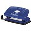 OFFICER PRODUCTS Perforatrice per prodotti per ufficio, fino a 12 fogli, in metallo, blu, piccoli accessori da ufficio, tipo standard, materiale: metallo, colore: blu, formato A4/A5/A6/888