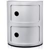 KARTELL COMPONIBILI RECYCLED, OPACO SOFT TOUCH ARGENTO OPACO, 2 Elementi (l 32 x h 40 cm) 2,2 kg