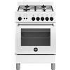 Bertazzoni La Germania AMN664GBV/24 Cucina 4 Fuochi Gas Forno Elettrico 56L Bianco A+