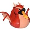 Wild Republic Rubber Duck Drago Rosso, Papera Di Gomma, Papera Giocattolo, Regalo Per Bambino, Bambini Ed Adulti, 10 cm