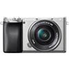 Sony Alpha 6100 Kit Fotocamera Digitale Mirrorless con Obiettivo Intercambiabile SELP 16-50mm, Sensore APS-C, Video 4K, Real Time Eye AF, Real Time Tracking, ILCE6100AB + SELP16502B, Argento