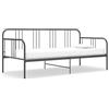 Tidyard Struttura,Divano,Letto,Singolo,a 2 Posti,in Metallo,Grigio,con Doghe,90x200 cm,Telaio Divano Letto Singolo 2 Posti in Metallo,Divano Letto 2 Posti,Divano Letto in Metallo 90x200 cm