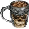 Geschenkehöhle Tazza in acciaio inox 3D con teschio per bevande come caffè, tè, cappuccino, birra I vichinghi con design scheletro (1)