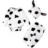 Lito Angels Children's Apparel Lito Angels Vestito Costume da Mucca Pagliaccetto per Bimba Bimbo, Body Tutina con Pantaloni e Cappello Taglia 18-24 mesi
