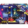 Schmidt Spiele 56487 Batwheels, Bam, Batwing, Bibi, Buff e Redbird in The Bathhöle, Puzzle per Bambini, 60 Pezzi, Tinta Unita, Multicolore