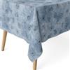 ECOMMERC3 | Tovaglia antimacchia per tavolo rettangolare dimensioni 100x140 cm | Tovaglia resinata antimacchia, ultra morbida, impermeabile, LEON BLU