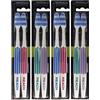 REACH Essential Care Interdental Duro Spazzolino, Confezione Doppia x 4, Testa piena Hard Setole Spazzolini manuali, Varietà di colori Multipack, Quotidiano Orale Smalto Cure odontoiatriche