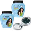 Leedya SKALA Expert Mais Cachos - 2 pezzi Crema per Trattamento Capelli Ricci - Formula 2 in 1 Effetto Condizionanate e Districante - Definizione Ricci, Forza e Resistenza (2 Unità + Spazzola)