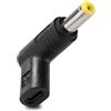 KUOQIY Adattatore da USB C a DC 19.5V, 3.1 Tipo C USB-C Femmina a DC 5.5x2.5 mm Maschio Adapter PD Emulatore Trigger 90 Gradi Angolato, per Laptop