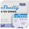 Shelly Dimmer Gen2-0-10V, Interruttore Varialuce Intelligente WiFi e Bluetooth, Domotica Dimmerabile, Compatible con Alexa e Google Home, App iOS Android, Nessun hub e Neutro richiesto