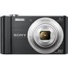 Sony DSC-W810 - Fotocamera Digitale Compatta con Sensore Super HAD CCD da 20.1 MP, Zoom Ottico 6x, Video HD, Nero