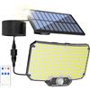 Generic Illuminazione Solare Per Parcheggio, Lampione Solare A LED, Luci Solari Grandangolari | Lampioni Stradali Luminosi Telecomandati Con Sensore Di Movimento, Luce LED Ad Energia Solare Per Terrazze, Stra