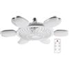 Generico Ventilatori A Soffitto A Led,Ventilatore Dimmerabile Con Telecomando - Raffreddamento Riutilizzabile E Circolazione 'aria Per Soggiorno Camera Garage