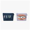Eco Right Borsa per cosmetici in tela Eco Right: borsa per trucchi da viaggio per donne e ragazze, organizer per borsetta con cerniera