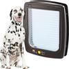 Ferplast Gattaiola, Porta per Cani, Entrata e uscita controllabile 4 vie, Protezione da Correnti d'Aria, Porticina per Cani, Taglia L, Marrone