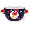 Legami - Tazza in Gres per Cereali Buongiorno! Tema Space, Tazza per la Colazione, Utilizzabile in Microonde, Lavabile in Lavastoviglie, Capacità fino a 400 ml, 12 x 9 cm