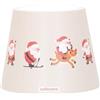 Zafferano, Poldina Cover Edizione Speciale Natale, Paralume in Metallo per Lampada da Tavolo, Compatibile con le Lampade Poldina, Design in Italy, Ø11.4 x 8.9 cm, Color Beige - Decoro Babbo Natale