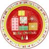 Tognana, Piatto Panettone Cm 30 Christmas, Porcellana, Multicolor