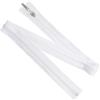 Aerzetix - Set di 6 Cerniere Lampo a Spirale N°5 75cm separabili con cursore Decorativo per Cucito Artigianato Abbigliamento Borse | in Metallo Nylon Poliestere | Colore Bianco