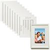 TXXATX 10 Pezzi Passepartout 20x25 cm Passepartout per Cornici Diametro Interno 12x17 cm Spessore di 1,5 mm Bianco Avorio per Cornici Foto Quadri Stampe d'Arte