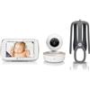 Motorola Nursery VM855 - Baby monitor con connessione Wi-Fi con app Motorola Nursery e unità principale da 5 pollici, visione notturna, temperatura e conversazione bidirezionale, Bianco