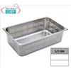 Bacinella gastro-norm 1 3, forata, inox 18 10, Capacit lt.5,8, dim.mm.325x175x150 h