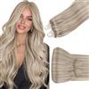 Hetto extension Microring Biondo Medio & Platino Highlights 40cm 50Ciocche
