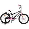 JOYSTAR Berry 16 pollici bicicletta per bambini e bambine dai 4 ai 7 anni, bicicletta per bambini con stabilizzatori, rosa