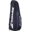 Babolat 3, Zaino Badminton Modello Backrack Bad, Capacità fino a 4 Racchette, Taglia unica, Colore Nero Argento, Tre Scomparti Distinti, Comfort Ottimale Unisex-Adulto