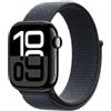 Apple Watch Series 10 GPS + Cellular 42mm Jet Black Aluminium Case with Ink Spor