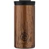 24BOTTLES Travel Tumbler - Tazza Termica da Viaggio, Caffe, Te, Bevande Acciaio Inox, 600 ml, Termos Caffè 100% Ermetico, 6hHot/24hCold, Borraccia Termica Mug, Design Italiano, Sequoia Wood