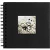 GZSYWZ Album Fotografico Pagine - Libro Fotografico Scrapbook in Carta Kraft con 40 Pagine 17 x 17 cm per l'Anniversario del Compleanno del Bambino, Nero