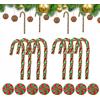 Onlvmyur 16 Pezzi Bastoncini Zucchero Natale Caramelle Decorazione Bastoncini di Zucchero Natalizi Piccolo Ornamento di Natale Decorazione dell'albero di Natale per Albero Festa Accessori