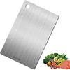 BOBOZHONG Taglieri,Taglieri per la Cucina in Acciaio Inossidabile 304,Tagliere in Titanio,Tagliere Facile da Pulire, Antibatterico e Anti-Muffa,per Cucina Outdoor Camping Hiking (15x25cm)