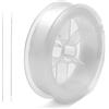 VOSSOT 0.5mm×100m Filo Elastico Trasparente per Bracciali, Filo Nylon Trasparente con Ago per Perline, per Realizzare Gioielli, per Bracciali, Filo per Cucire per Gli Ornamenti Appesi