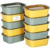 VINATO Contenitori Ermetici per Alimenti 10Pezzi - 500ml Meal Prep, Contenitori per Microonde in PP Senza BPA, Lavabile in Lavastoviglie e Freezer