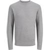 JACK & JONES Jprblubarkley Knit Crew Neck Ch, Grigio Antracite, XL, Grigio Antracite., XL