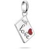 Thomas Sabo Charm Club Connect CC1268-664-10 - Ciondolo a forma di lettera d'amore, in argento 925 riciclato